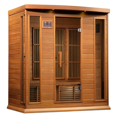 4 - Person Indoor Bluetooth Compatible FAR Infrared Sauna in Cedar