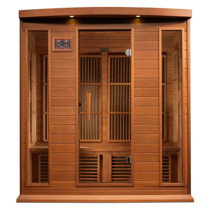 4 - Person Indoor Bluetooth Compatible FAR Infrared Sauna in Cedar