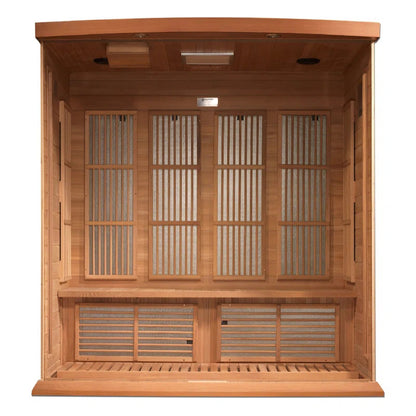 4 - Person Indoor Bluetooth Compatible FAR Infrared Sauna in Cedar