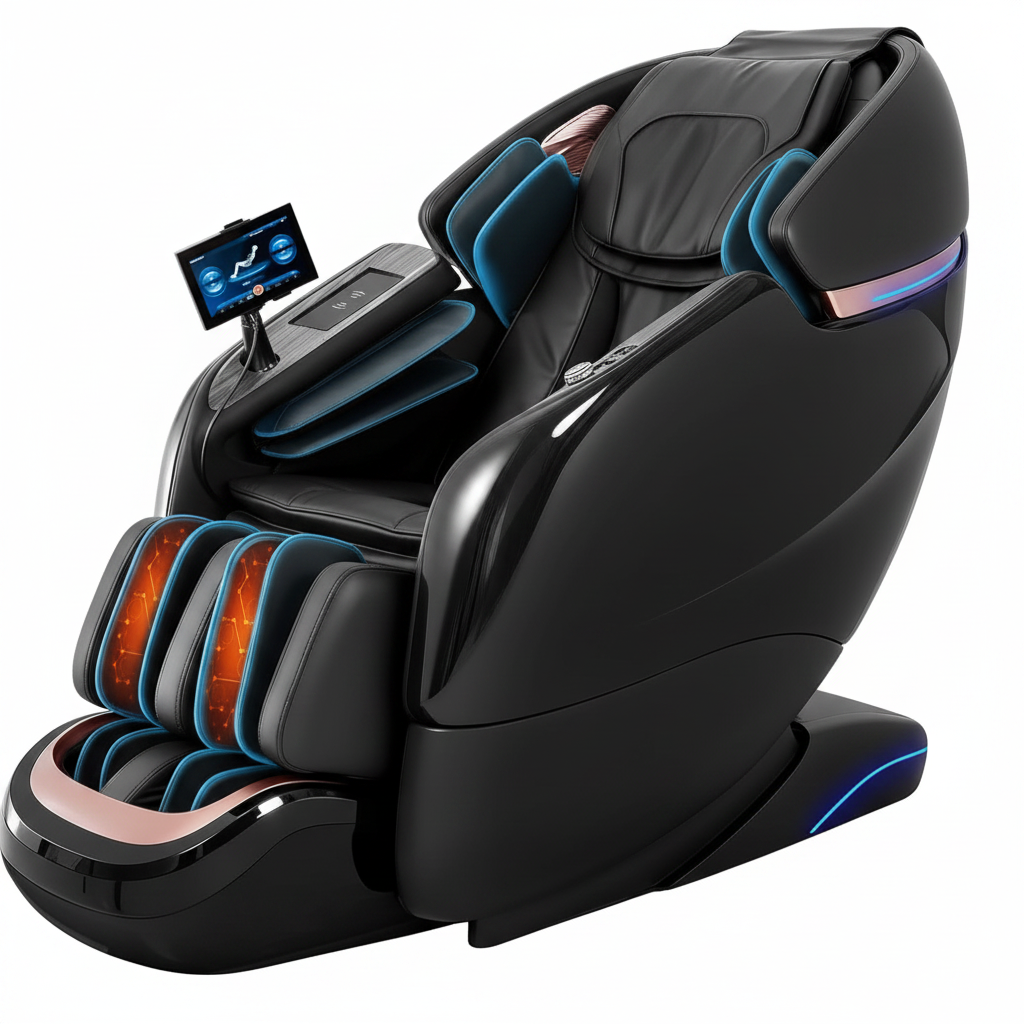 Massage Chair Full Body, 2026 Zero Gravity Sl-Track Shiatsu Massage Chairs Recliner with AI Voice, LED Backlight Remote Control, Waist & Calf Heating, Phone Joystick and Holder, G6 Black